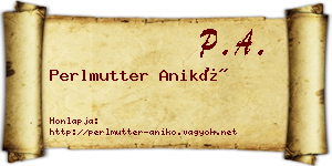 Perlmutter Anikó névjegykártya